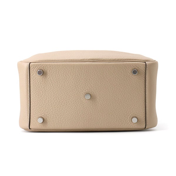 エルメス ハンドバッグ リンディ26 ヴェルソ トレンチ/エトゥープ/シルバー金具 トリヨンクレマンス K刻印 HERMES 2way ショルダー