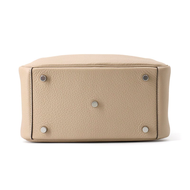 エルメス ハンドバッグ リンディ26 ヴェルソ トレンチ/エトゥープ/シルバー金具 トリヨンクレマンス K刻印 HERMES 2way ショルダー