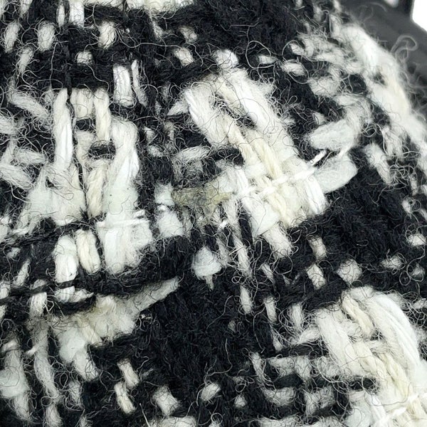 シャネル ショートブーツ ココマーク ツイード フェイクパール レディースサイズ38 G33823 CHANEL 靴 黒 白