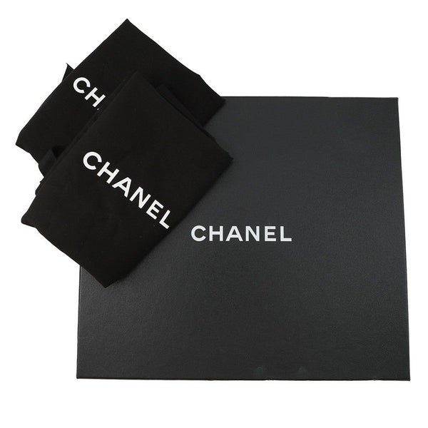 シャネル ショートブーツ ココマーク ツイード フェイクパール レディースサイズ38 G33823 CHANEL 靴 黒 白