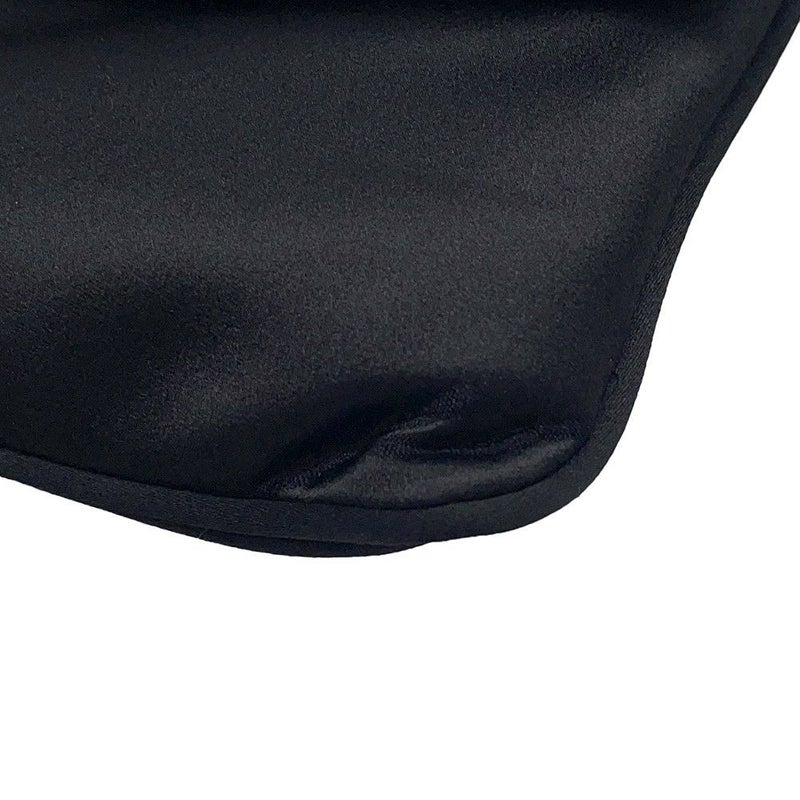 ブルガリ チェーンショルダーバッグ レオーニ サテン BVLGARI クラッチバッグ ワンショルダー 黒