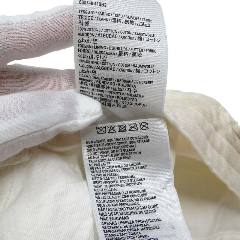 バレンシアガ キャップ コットン サイズL 680748 BALENCIAGA 帽子 白