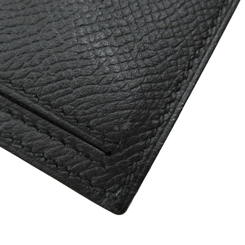 エルメス 長財布 ベアンスフレ マチ有り ブラック/ブラック金具 エプソン U刻印 HERMES 財布 モノクローム 黒