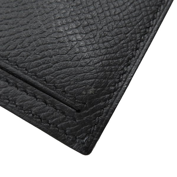 エルメス 長財布 ベアンスフレ マチ有り ブラック/ブラック金具 エプソン U刻印 HERMES 財布 モノクローム 黒