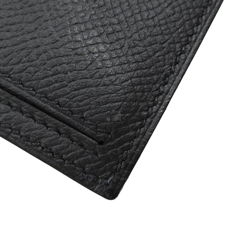 エルメス 長財布 ベアンスフレ マチ有り ブラック/ブラック金具 エプソン U刻印 HERMES 財布 モノクローム 黒