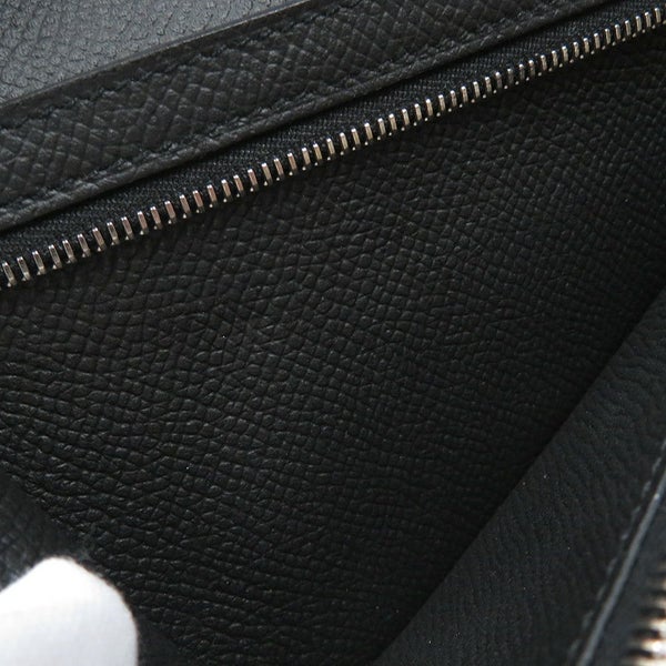 エルメス 長財布 ベアンスフレ マチ有り ブラック/ブラック金具 エプソン U刻印 HERMES 財布 モノクローム 黒