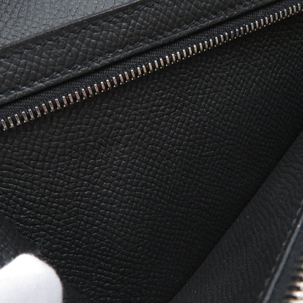 エルメス 長財布 ベアンスフレ マチ有り ブラック/ブラック金具 エプソン U刻印 HERMES 財布 モノクローム 黒
