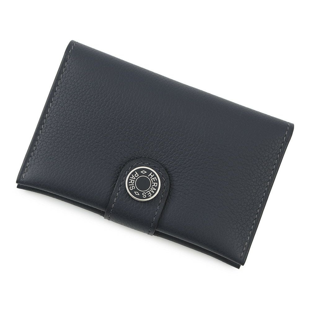エルメス カードケース RMS RMS ブルーニュイ/シルバー金具 エバー
