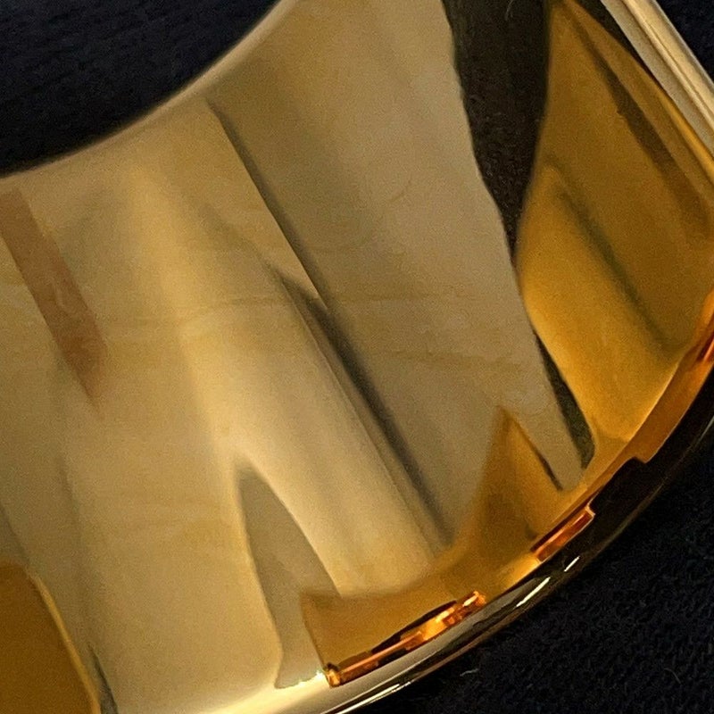 エルメス バングル オランプ ブラック/ゴールド金具 ボックスカーフ サイズT3 HERMES アクセサリー 黒