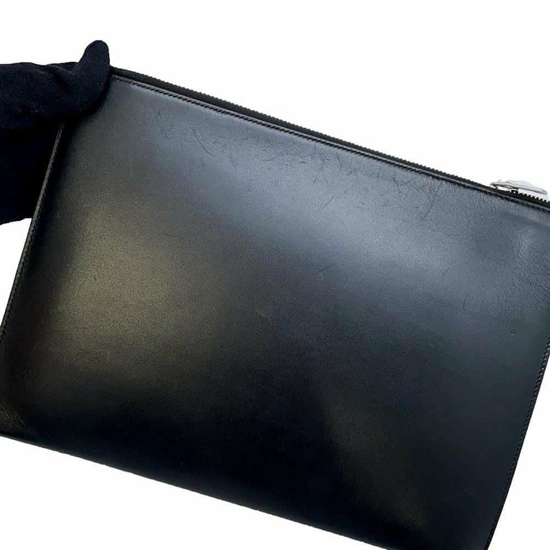 サンローランパリ クラッチバッグ モノグラム ジップ タブレットホルダー 453249 SAINT LAURENT PARIS 黒