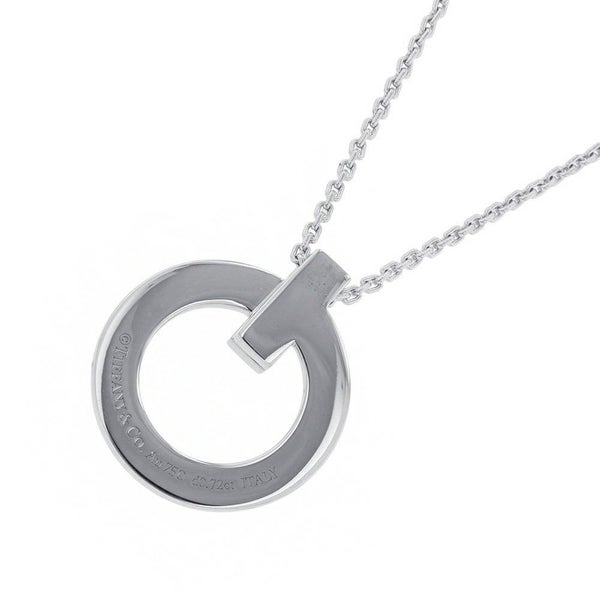 ティファニー ネックレス T ワン サークル ペンダント ダイヤモンド 計0.72ct K18WGホワイトゴールド 72154568 Tiffany&Co.