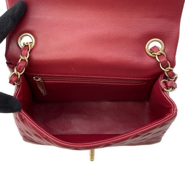 シャネル ハンドバッグ クロスステッチ ココマーク トップハンドル ラムスキン A98724 CHANEL  ショルダーバッグ