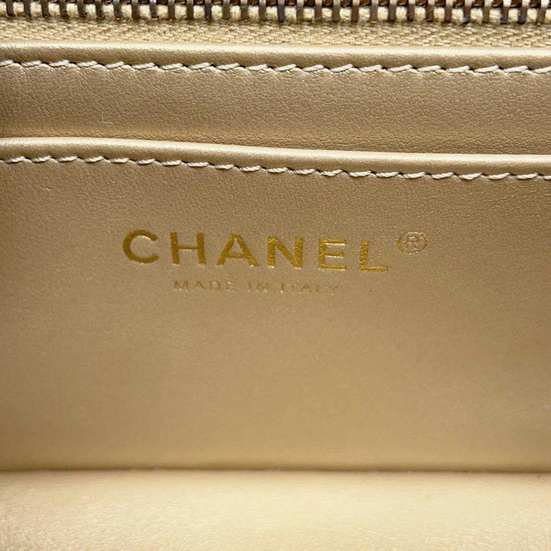 シャネル チェーンショルダーバッグ ココマーク マトラッセ20 ココボール ラムスキン AS1787 CHANEL 黒