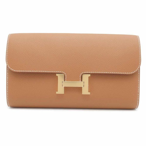 エルメス 長財布 コンスタンス トゥーゴー ロング ゴールド/ゴールド金具 ヴォーエプソン B刻印 財布