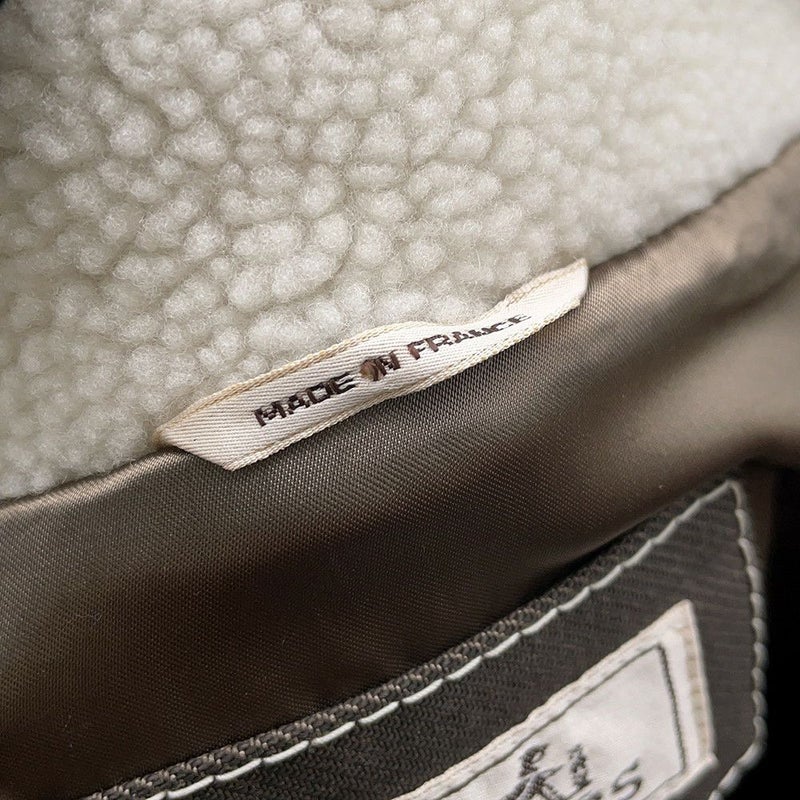 エルメス ジャケット ムートン ボア ジップアップ  メンズサイズ46 HERMES アウター