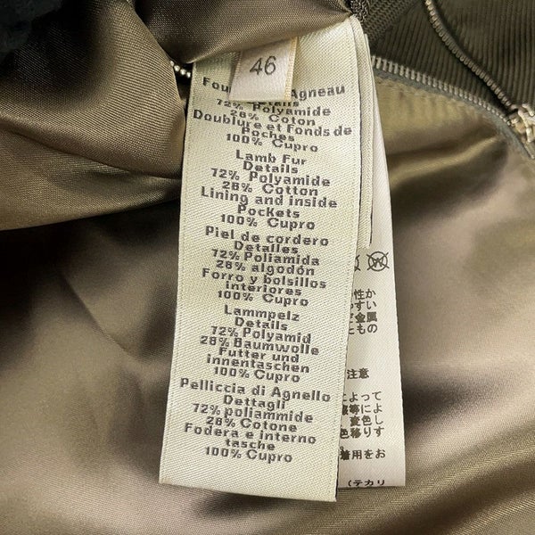 エルメス ジャケット ムートン ボア ジップアップ  メンズサイズ46 HERMES アウター