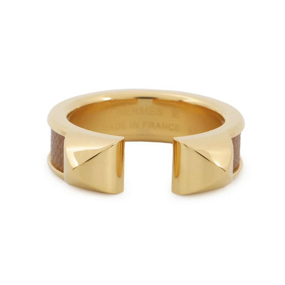 エルメス リング アテナ ドゥブル クルー ゴールド/ゴールド金具