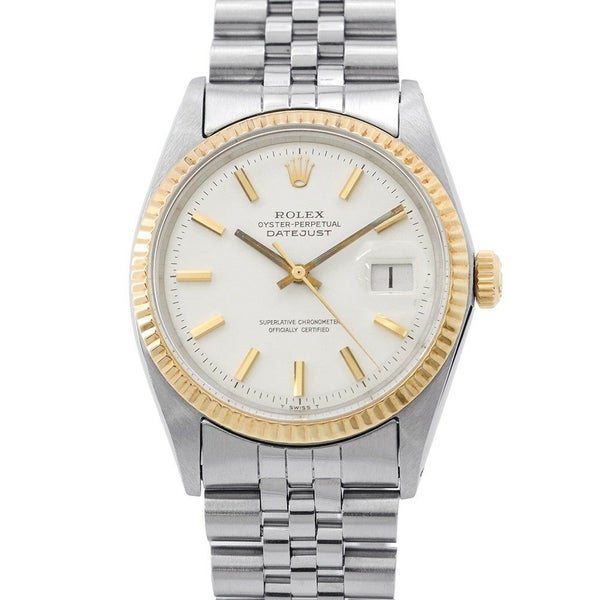 ロレックス デイトジャスト 17番 1601 ROLEX 腕時計 白文字盤