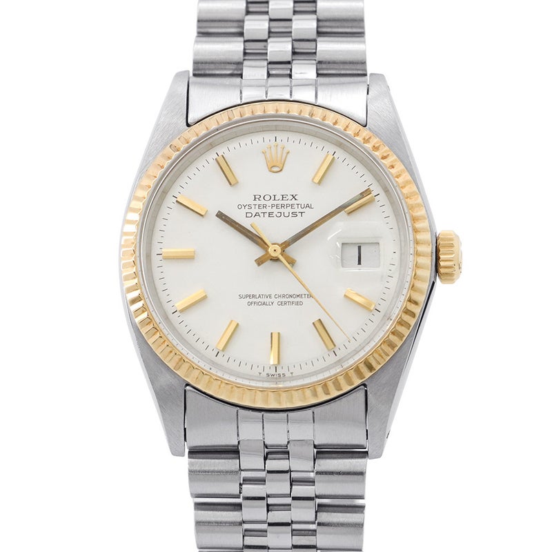 ロレックス デイトジャスト 17番 1601 ROLEX 腕時計 白文字盤