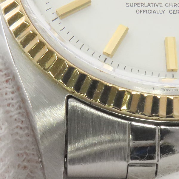 ロレックス デイトジャスト 17番 1601 ROLEX 腕時計 白文字盤