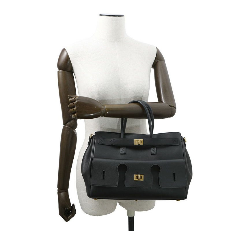 バレンシアガ トートバッグ Bel Air Carry All ベルエア キャリーオール スムースカーフレザー BALENCIAGA 2way 黒