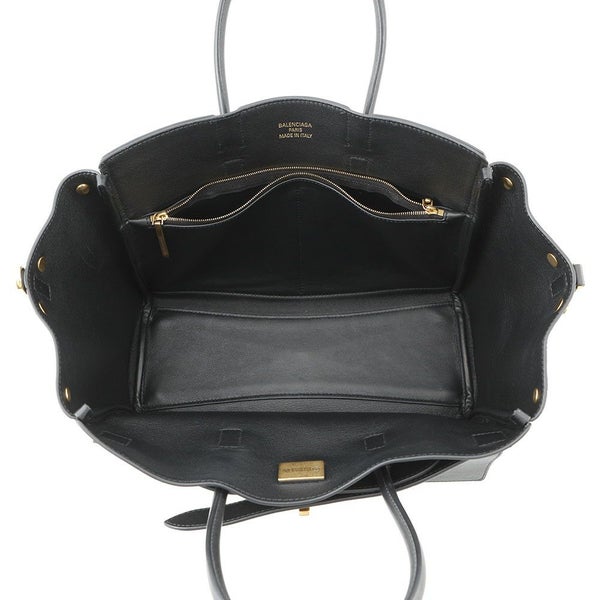 バレンシアガ トートバッグ Bel Air Carry All ベルエア キャリーオール スムースカーフレザー BALENCIAGA 2way 黒