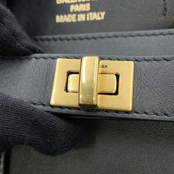 バレンシアガ トートバッグ Bel Air Carry All ベルエア キャリーオール スムースカーフレザー BALENCIAGA 2way 黒