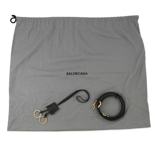 バレンシアガ トートバッグ Bel Air Carry All ベルエア キャリーオール スムースカーフレザー BALENCIAGA 2way 黒