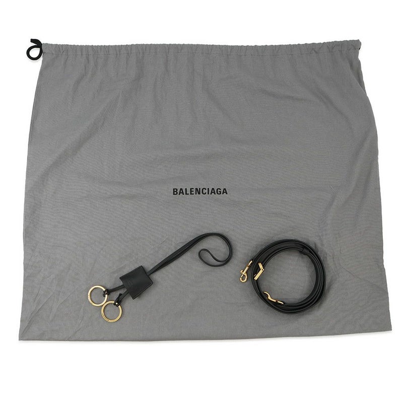 バレンシアガ トートバッグ Bel Air Carry All ベルエア キャリーオール スムースカーフレザー BALENCIAGA 2way 黒