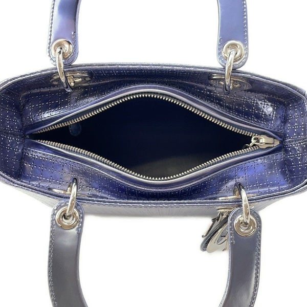 クリスチャン・ディオール ハンドバッグ レディディオール マイクロカナージュ ミディアム メタリック Christian Dior 2wayショルダー