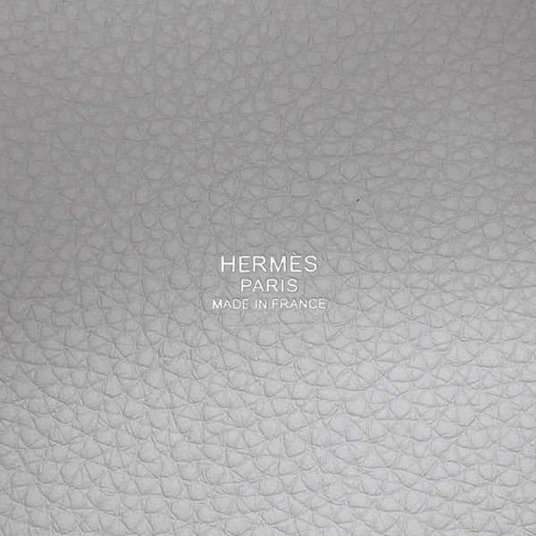 エルメス ハンドバッグ ピコタンロックPM ブルーペール/シルバー金具 トリヨンクレマンス W刻印