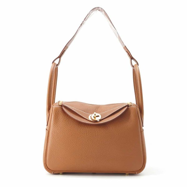 エルメス ハンドバッグ リンディ26 ゴールド/ゴールド金具 トリヨンクレマンス W刻印 2wayショルダー