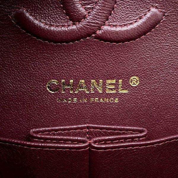 シャネル チェーンショルダーバッグ マトラッセ23 ココマーク ダブルチェーン キャビアスキン A01113 黒