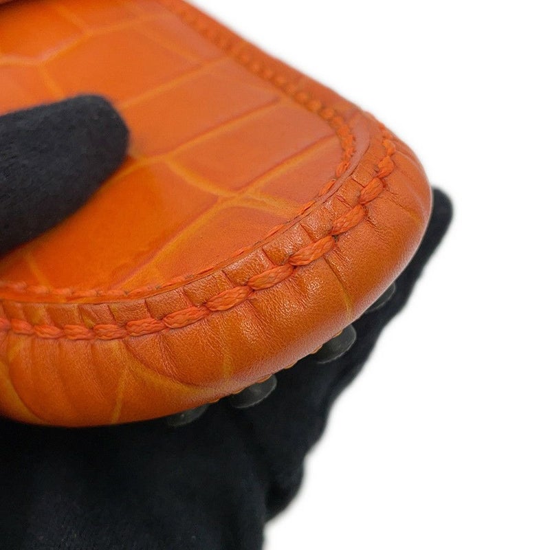 ルイヴィトン ローファー ホッケンハイムライン ドライビングシューズ クロコ型押しレザー メンズサイズ6 1/2 靴