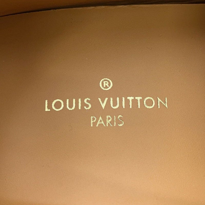 ルイヴィトン ローファー ホッケンハイムライン ドライビングシューズ クロコ型押しレザー メンズサイズ6 1/2 靴