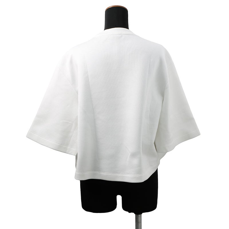 ルイヴィトン Tシャツ スナップスリーブクロップトップ  コットン レディースサイズXS 1AFTR3 LOUIS VUITTON トップス 白