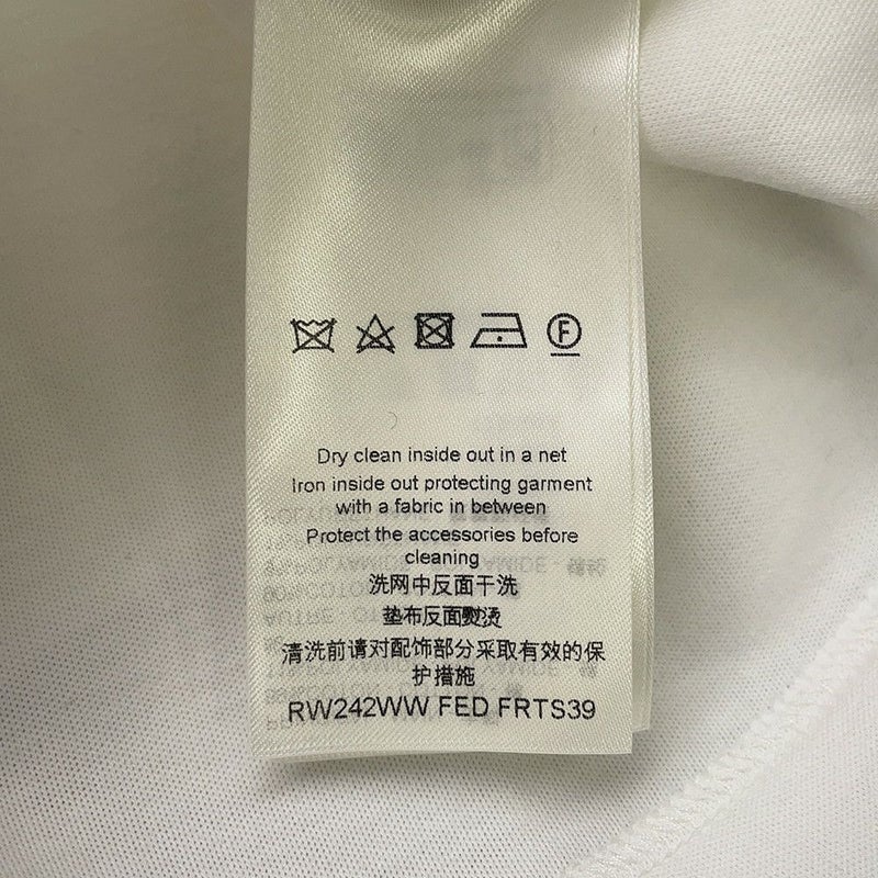 ルイヴィトン Tシャツ スナップスリーブクロップトップ  コットン レディースサイズXS 1AFTR3 LOUIS VUITTON トップス 白