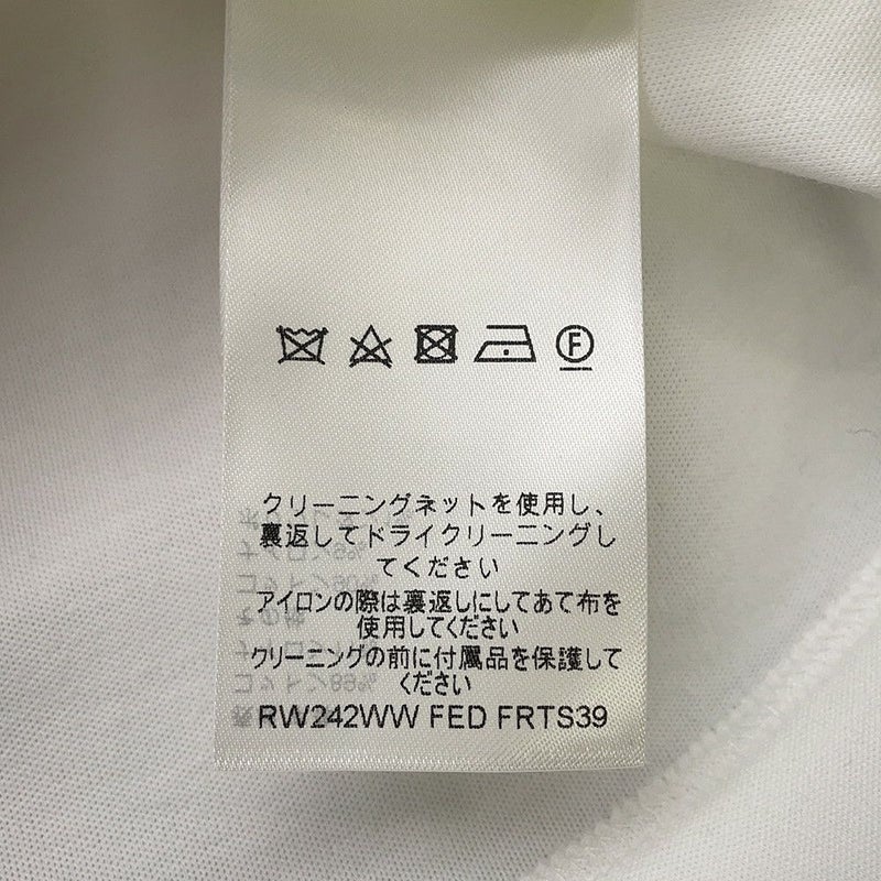 ルイヴィトン Tシャツ スナップスリーブクロップトップ  コットン レディースサイズXS 1AFTR3 LOUIS VUITTON トップス 白