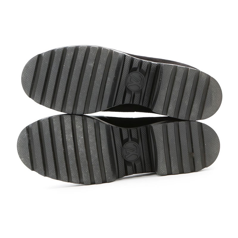 ルイヴィトン ブーツ モノグラム・アンプラント スエード ローリエート アンクルブーツ レディースサイズ38 1AC7W0 靴 ブラック 黒