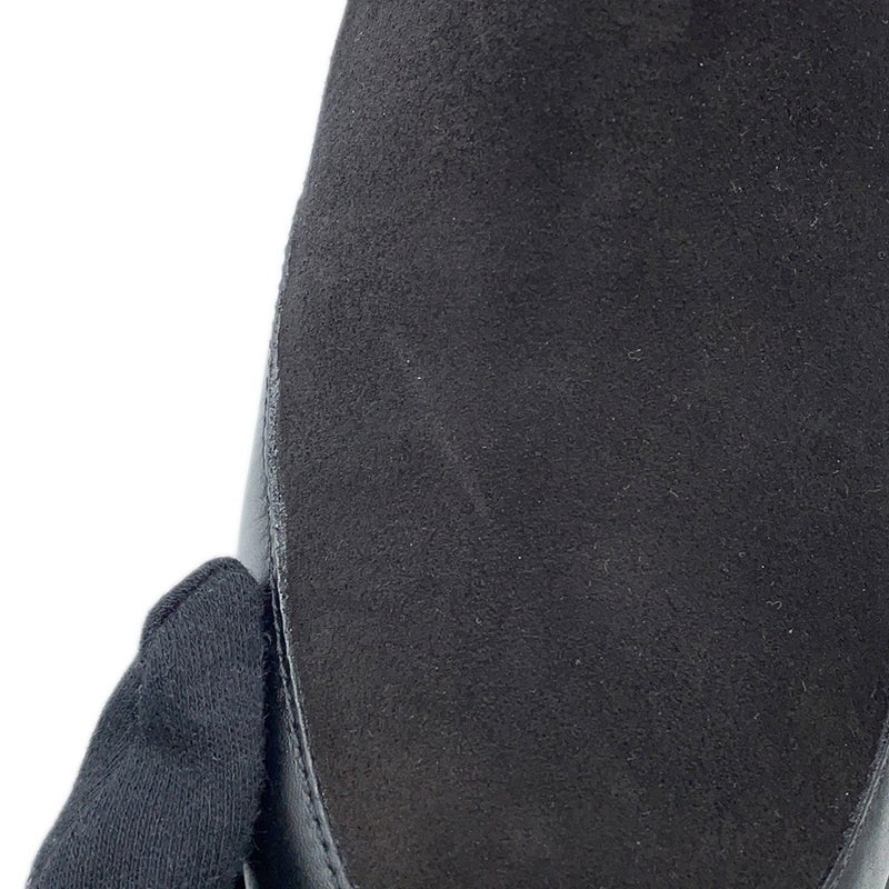 ルイヴィトン ブーツ モノグラム・アンプラント スエード ローリエート アンクルブーツ レディースサイズ38 1AC7W0 靴 ブラック 黒