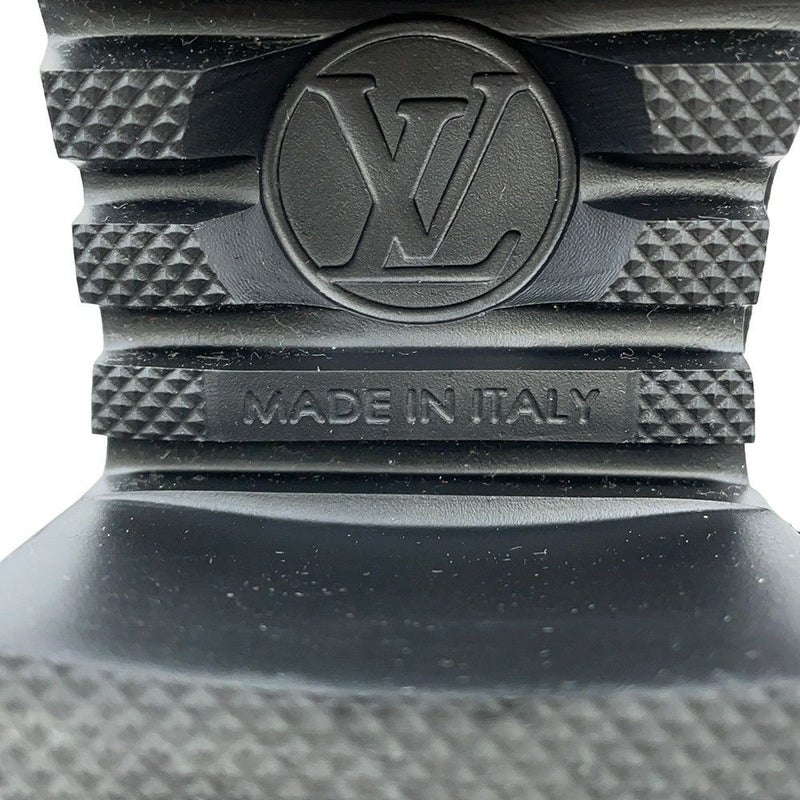 ルイヴィトン ブーツ モノグラム・アンプラント スエード ローリエート アンクルブーツ レディースサイズ38 1AC7W0 靴 ブラック 黒