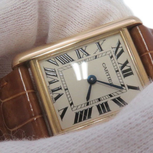 カルティエ タンク ルイ カルティエ SM W1529856 Cartier 腕時計 シルバー文字盤