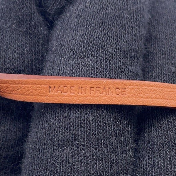 エルメス バッグチャーム ショッパー サックオランジュ フー/ゴールド ラムスキン D刻印