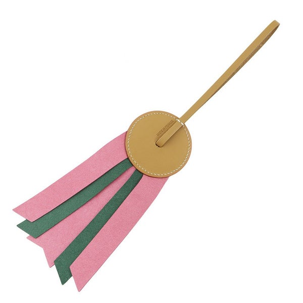 エルメス バッグチャーム パドック フロット ナチュラルサブレ/ローズアザレ/マラカイト ヴァッシュハンター/ラムスキン