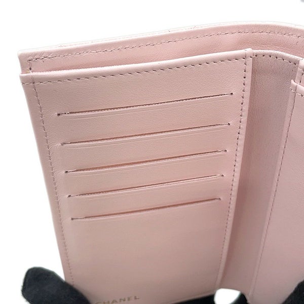 シャネル 三つ折り財布 マトラッセ ココマーク スモールジップ ウォレット キャビアスキン AP0232 CHANEL
