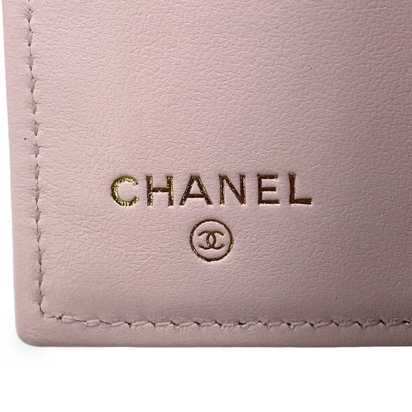 シャネル 三つ折り財布 マトラッセ ココマーク スモールジップ ウォレット キャビアスキン AP0232 CHANEL