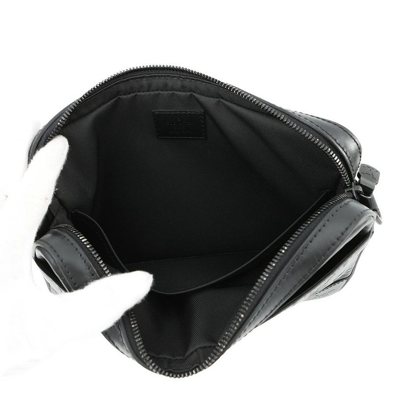 ルイヴィトン ショルダーバッグ モノグラム・シャドウ デュオ・メッセンジャー M69827 黒 ブラック