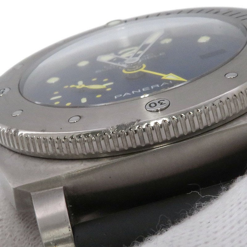 パネライ ルミノール サブマーシブル1950 3DAYS GMT 500本限定 PANERAI 腕時計 ブルー文字盤