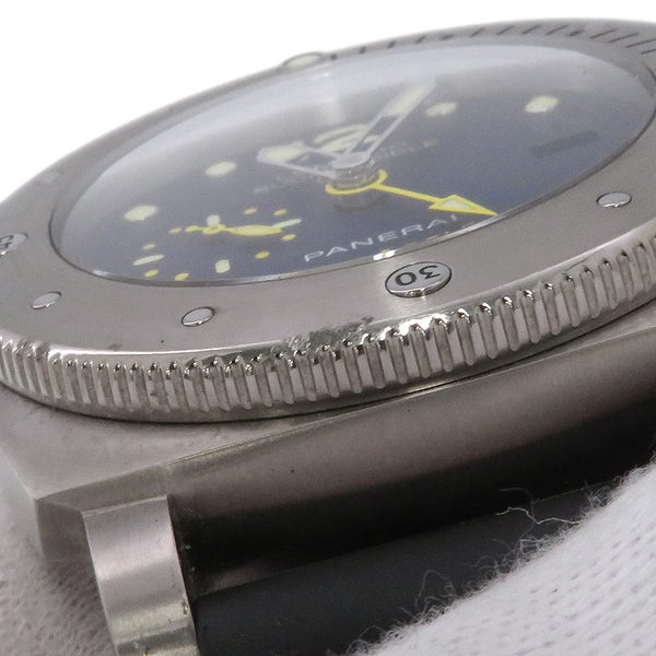 パネライ ルミノール サブマーシブル1950 3DAYS GMT 500本限定 PANERAI 腕時計 ブルー文字盤
