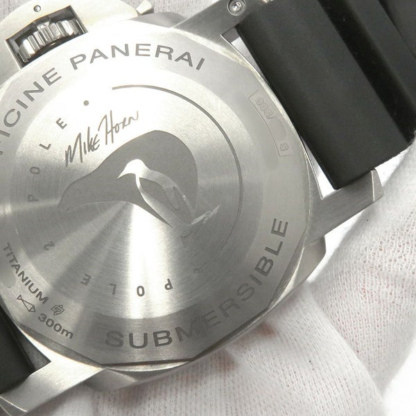 パネライ ルミノール サブマーシブル1950 3DAYS GMT 500本限定 PANERAI 腕時計 ブルー文字盤